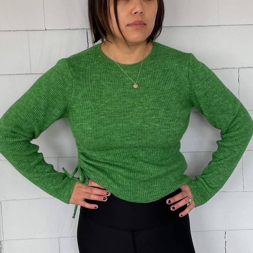 ZARA SIDE PLEAT KNIT SWEATER - Picture 4 of 8